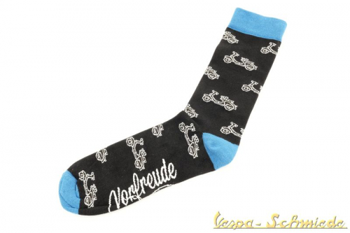 Socken Vespa blau 2